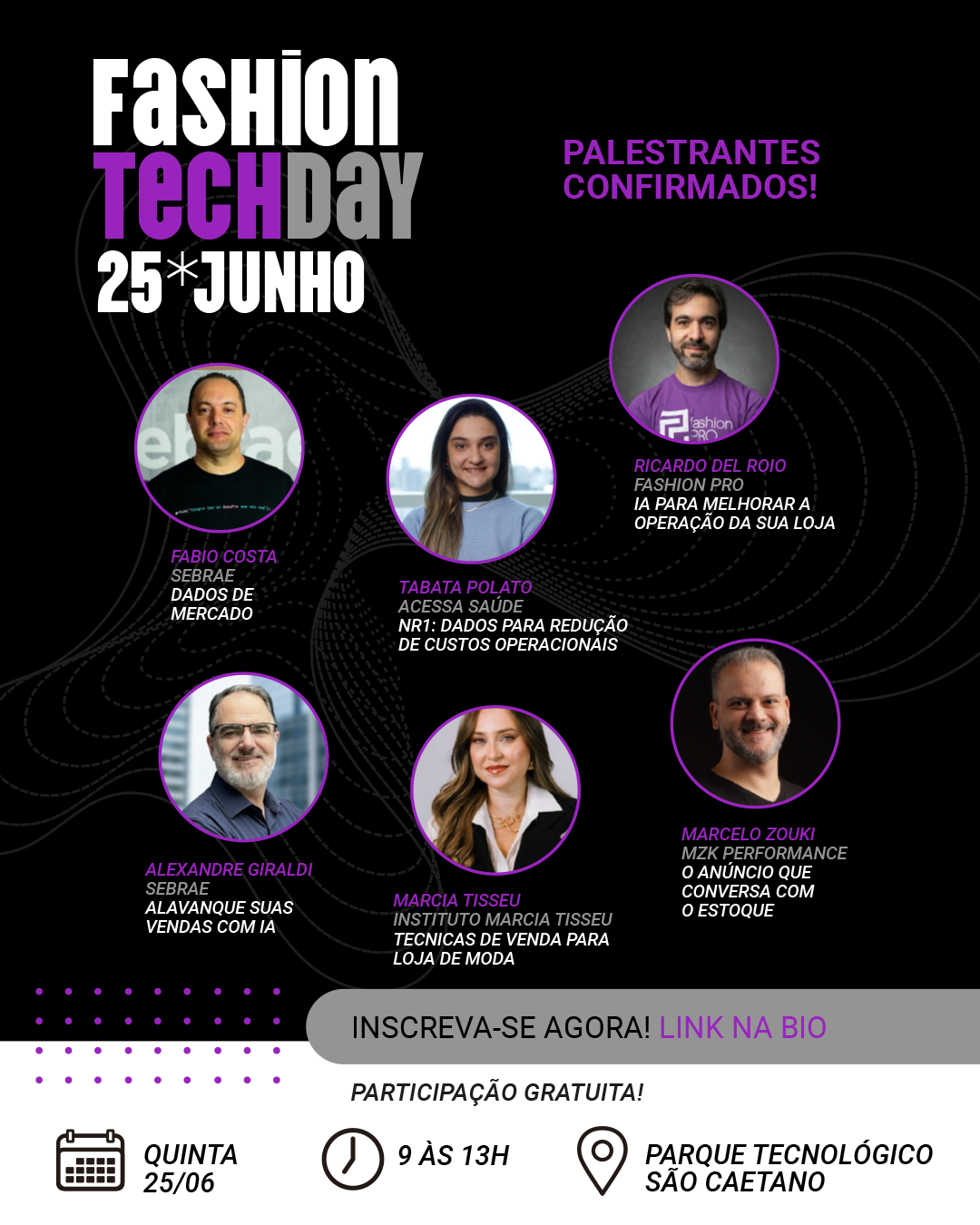 Palestrantes do Fashion Tech Day